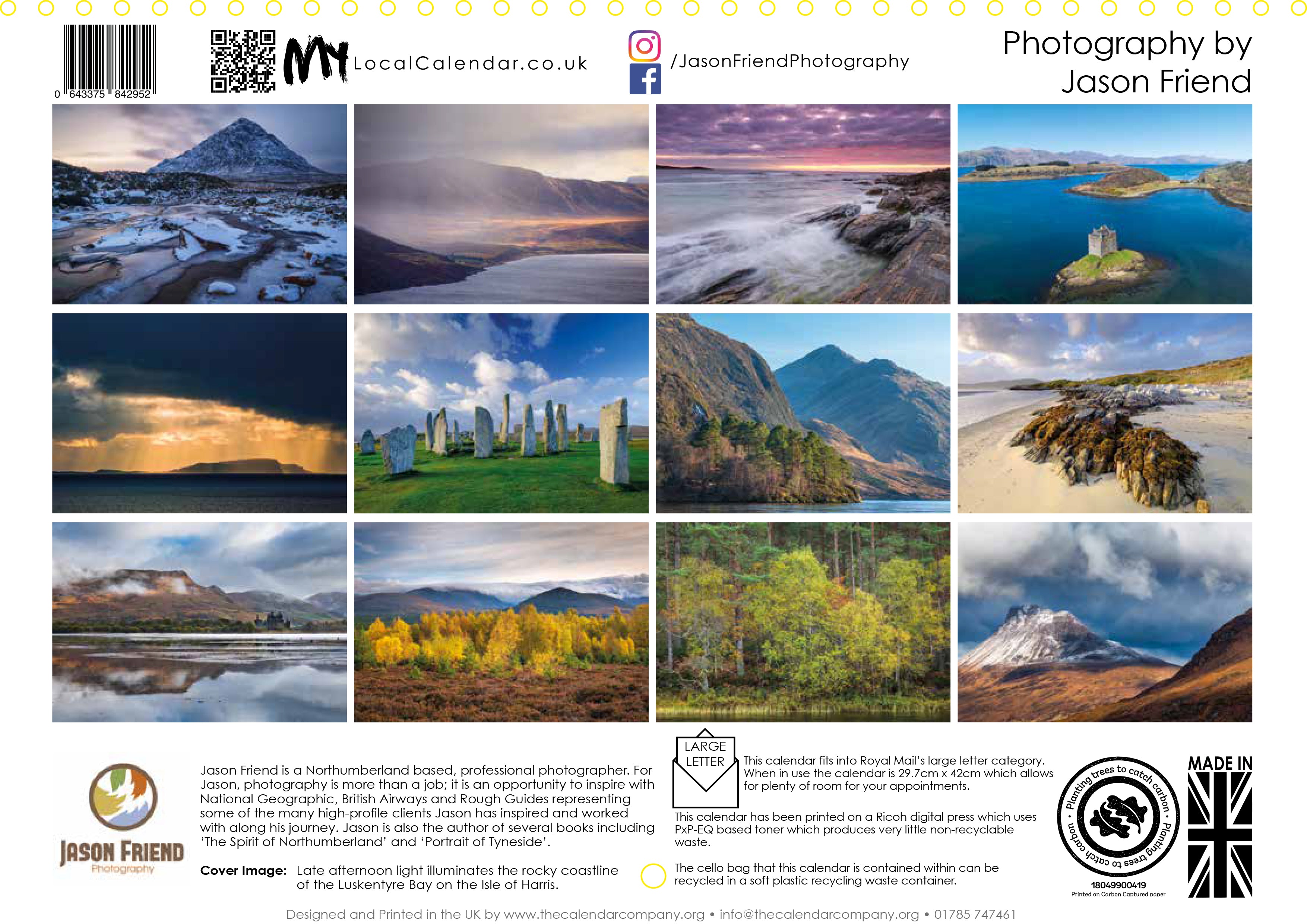 Scottish Highlands & Islands Wall Calendar